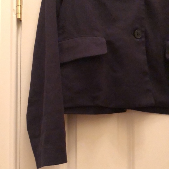 Roberto Collina Navy Cropped Blazer S - Picture 2 of 9